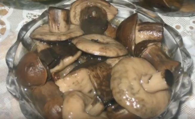 Маринованные белые грибы
