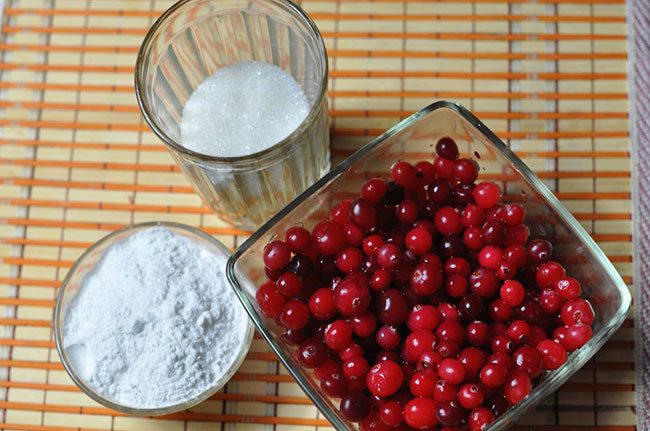 Клюквенный кисель