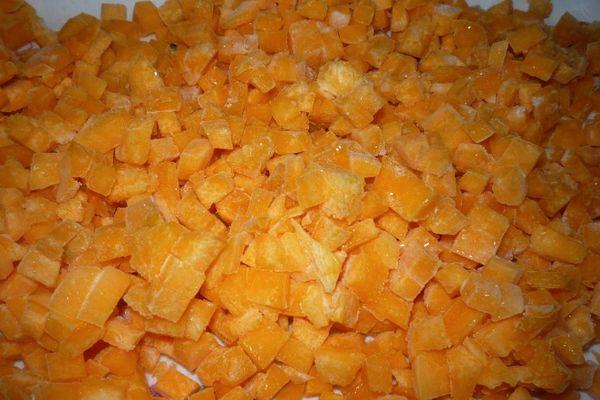 Кубики тыквы