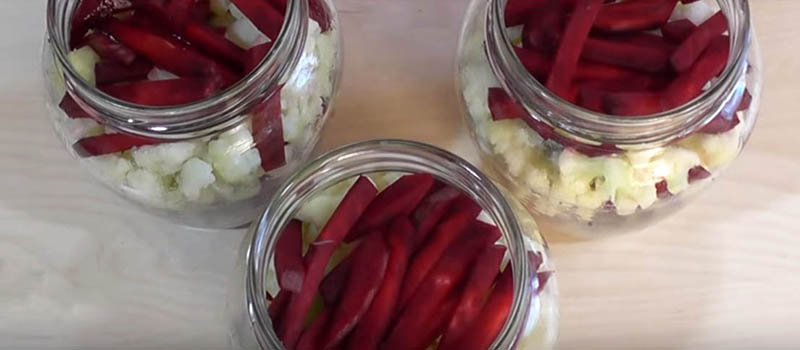цветная капуста со свеклой