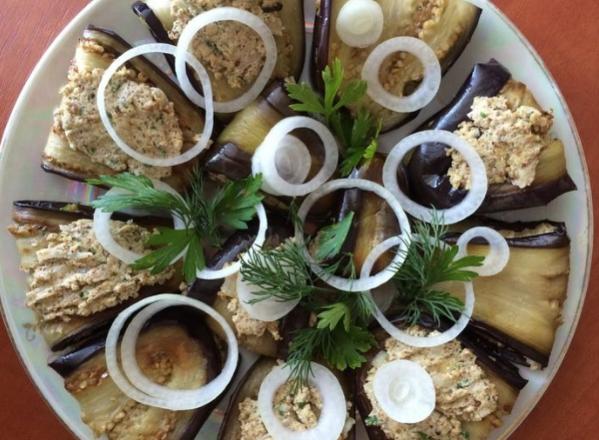 Грузинские баклажаны - 8 самых вкусных рецептов быстрого приготовления Шаг 18
