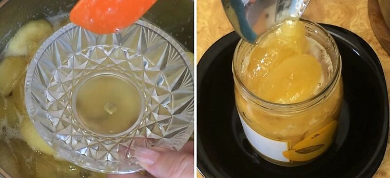 быстрое прозрачное нарезанное яблочное варенье