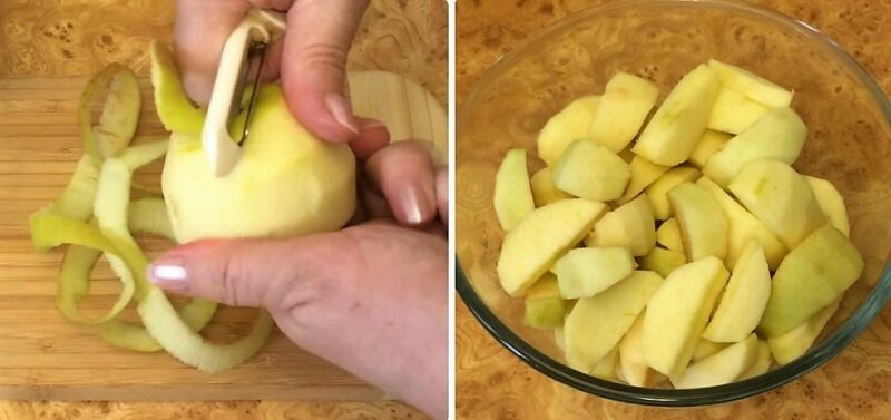 быстрое прозрачное нарезанное яблочное варенье