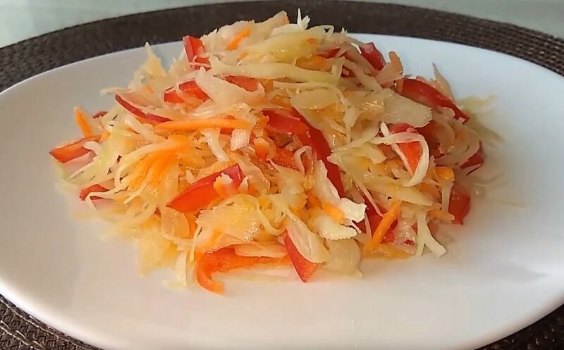вкусный рецепт квашеной капусты быстрого приготовления