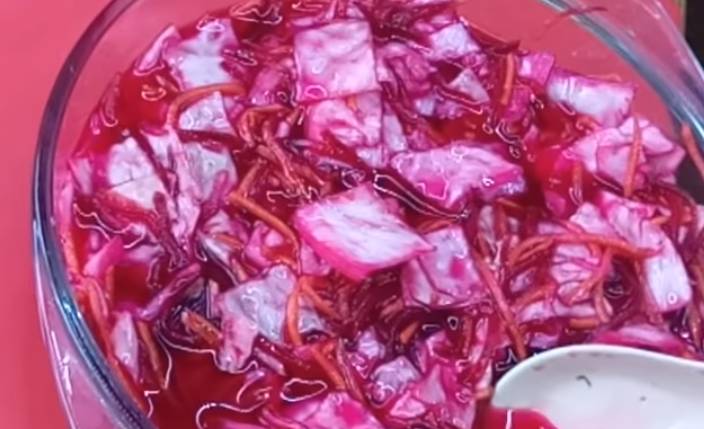 Прованс со свеклой большие куски быстрого приготовления