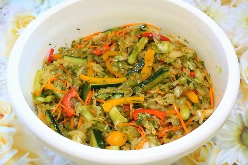 вкусный рецепт квашеной капусты быстрого приготовления