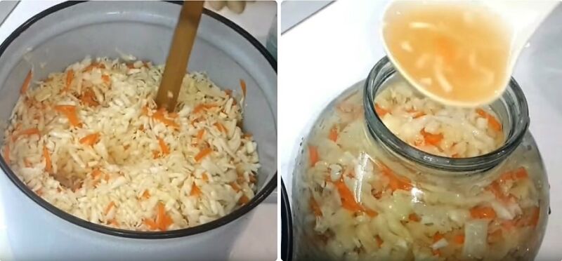 классическая квашеная капуста
