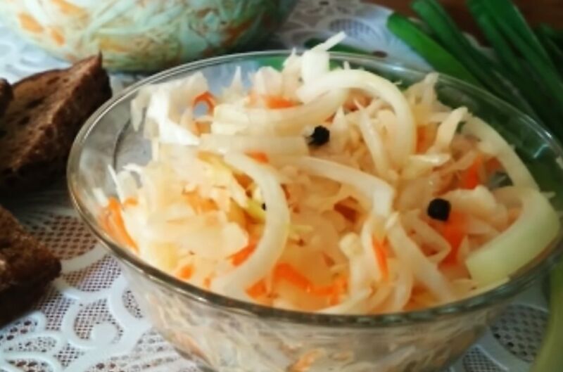 классическая квашеная капуста