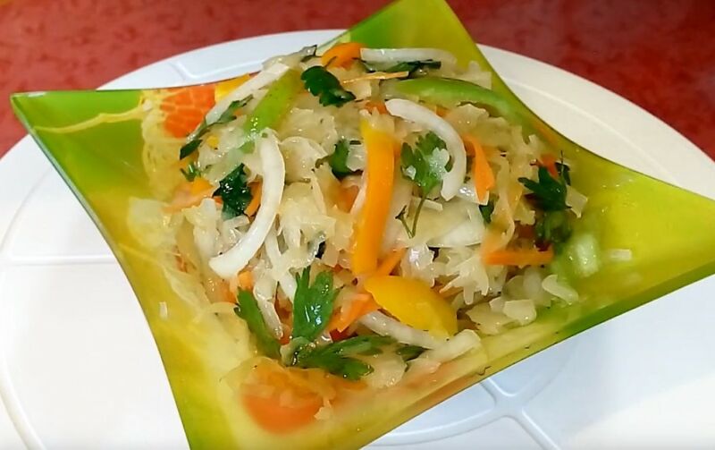 классическая квашеная капуста