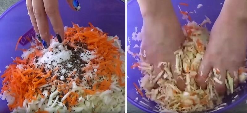классическая квашеная капуста