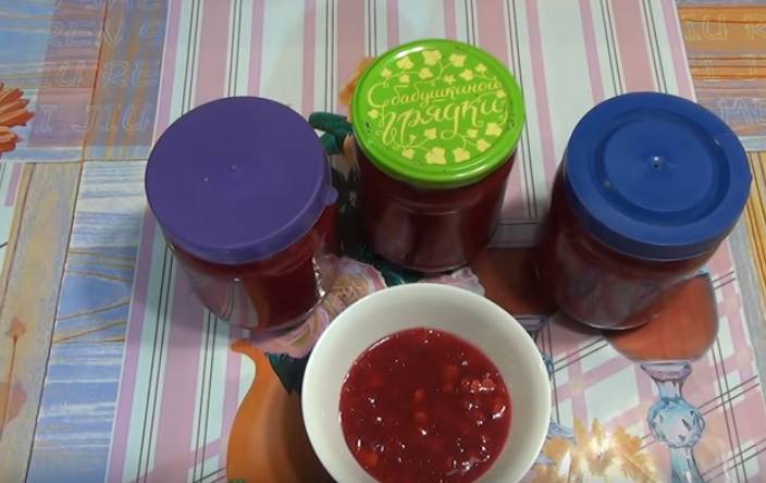 варенье из калины через мясорубку