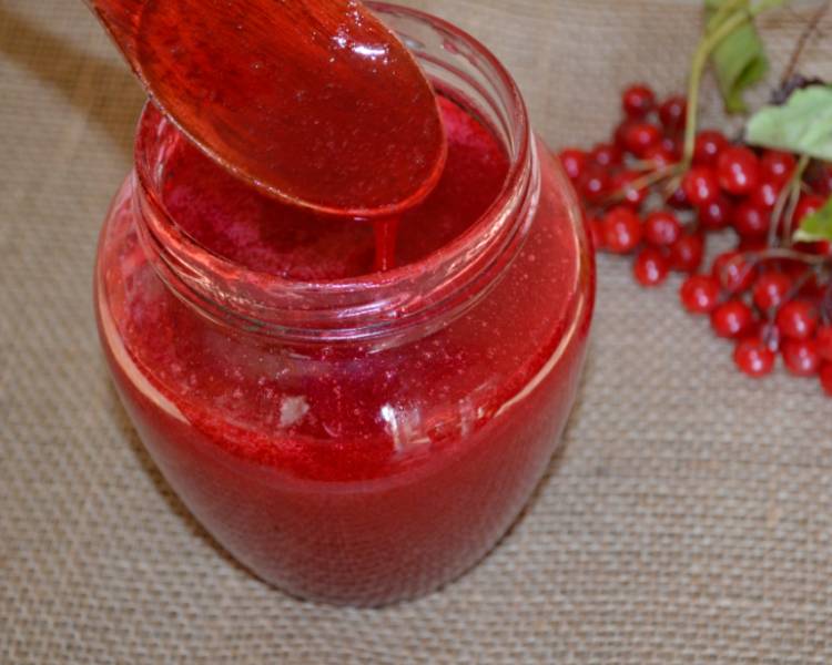 кисель из калины несладкий с сахаром