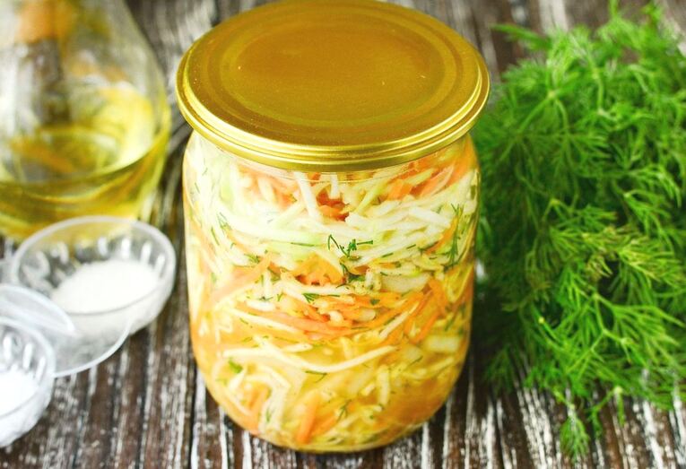 Тыквенный салат по-корейски