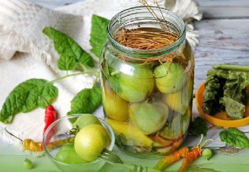 маринованные зеленые помидоры