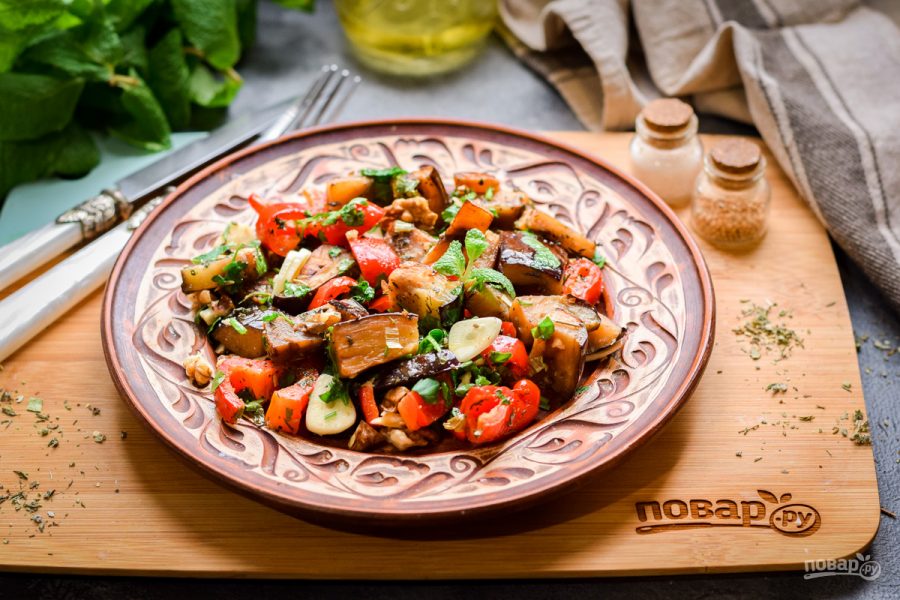 Грузинские баклажаны: 5 вкусных рецептов (пошагово, на зиму)