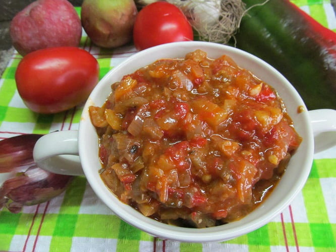 икра с яблоками