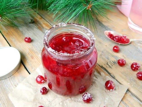 клюква с сахаром