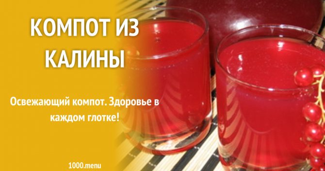 Рецепт состоящий из калины с пошаговыми фото