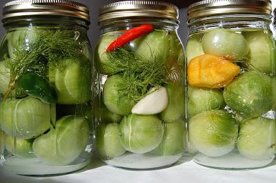 маринованные зеленые помидоры на зиму