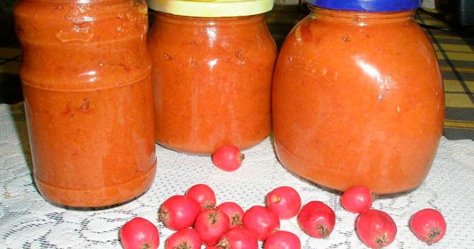 Пюре из боярышника