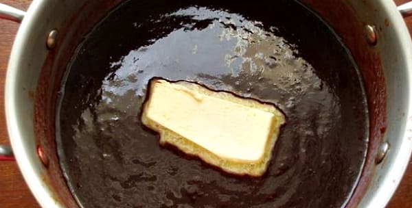 с маслом и какао