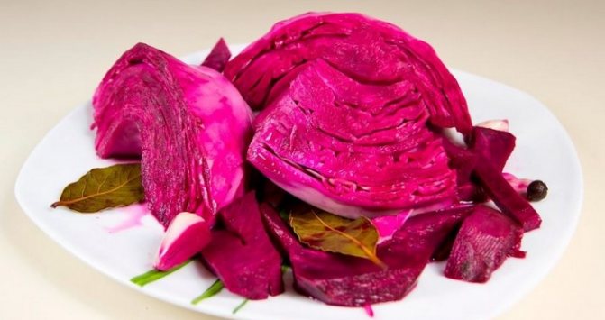 свекла по-корейски с яркой капустой